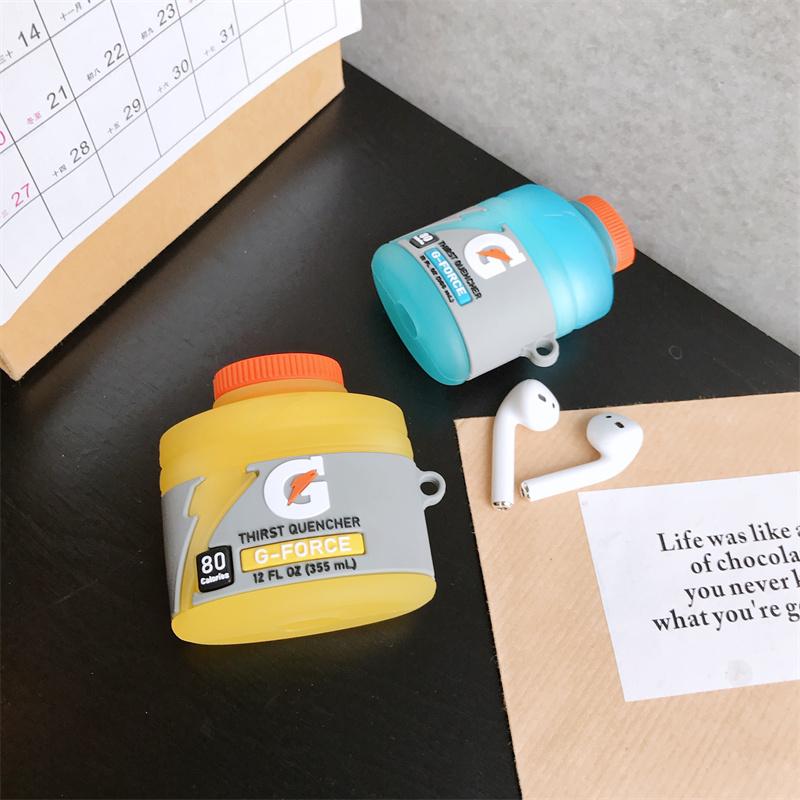3D спортивный чехол для наушников в виде бутылки с напитком для Airpods 1 2 3 Pro Силиконовый чехол для наушников для Airpods Pro Чехол для Airpods 3 2 1 Pro