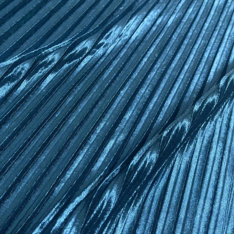 Solid Color 100x150cm Pleated Satin Fabric Per Meter Needlework Dress Skirt Costume Clothes Diy Sewing Cloth Soft Glossy Smooth