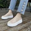 Autumn New Breathable Mesh Lace Heightening Casual Women's Shoes Fisherman Shoes