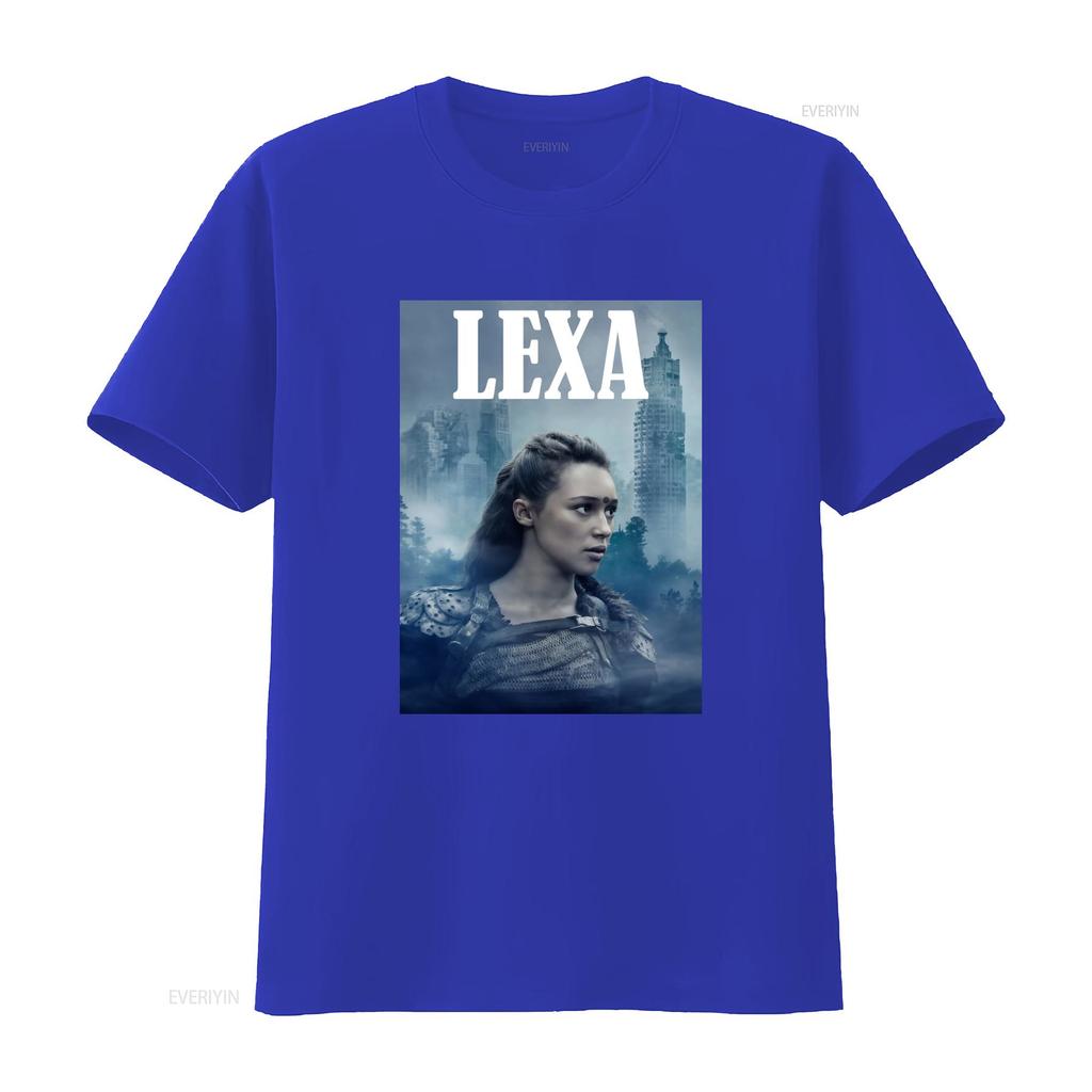 Cool Sci Fi The TV Series Lexa Character Print Casual T Shirt vintage Washed Comfortable Unisex Slightly streetwear