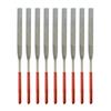 Набор надфилей Мини-надфили 3*140 мм Плоский шлифовальный Красно-серебристый Для помещений Комнаты Дома Широко используется Длительный срок службы