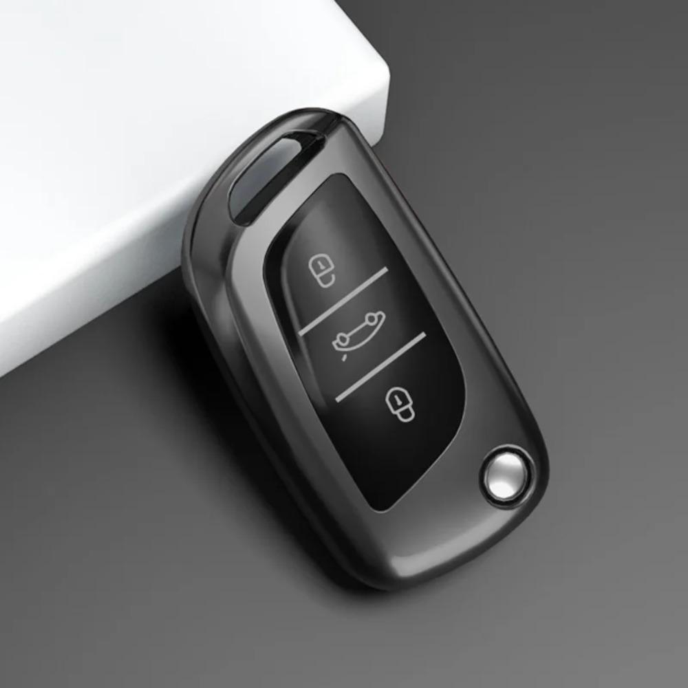 Мягкий чехол из ТПУ для автомобильного ключа, пульта ДУ для Peugeot 208 308 T9 508 2008, для Citroen C4, для Opel Corsa Crossland X, Автоаксессуары