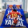 Football Stars Duvet Cover Pillowcase Bedding Set Adult Boy Girl Bedroom Decoration Children Gift Single Double Large Size
