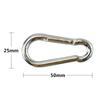 1 шт. пружинный карабин из нержавеющей стали карабин стальные зажимы брелок сверхпрочный быстроразъемный для кемпинга походов путешествия