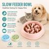 Anti-Tip Pet Food Dish Easy Clean Dog Feeding Dish Practical Slow Feeder Bowl  Pet Supplies