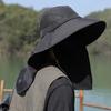 Summer Sun Hats UV Protection Outdoor Hunting Fishing Cap For Men Women Hiking Camping Visor Bucket Hat Neck Flap Fisherman Hat