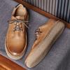 Кожаные туфли мужские Xia Yinglun ретро кожаные повседневные туфли для досок Мягкая кожа толстая подошва увеличивает тенденцию повседневной мужской обуви