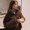New Autumn and Winter Women's Short Bread Clothes Loose Korean Version Stand-up Collar Thickened Cotton-padded Jacket