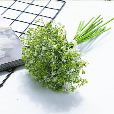 1 связка пластиковых цветов, искусственные растения из гипсофилы, искусственные цветы из гипсофилы для домашнего декора отеля, свадебный букет
