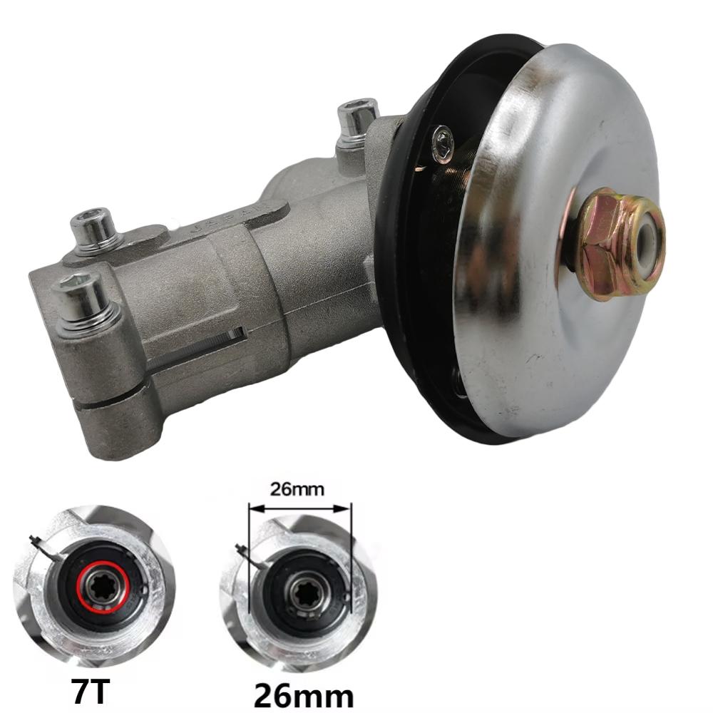 26/28mm 7/9T Strimmer Gear Head Gearbox Brush Cutter Grass Trimmer Lawn Mower Part Lawn Trimmer Accessory Brush Cutter Gear Head