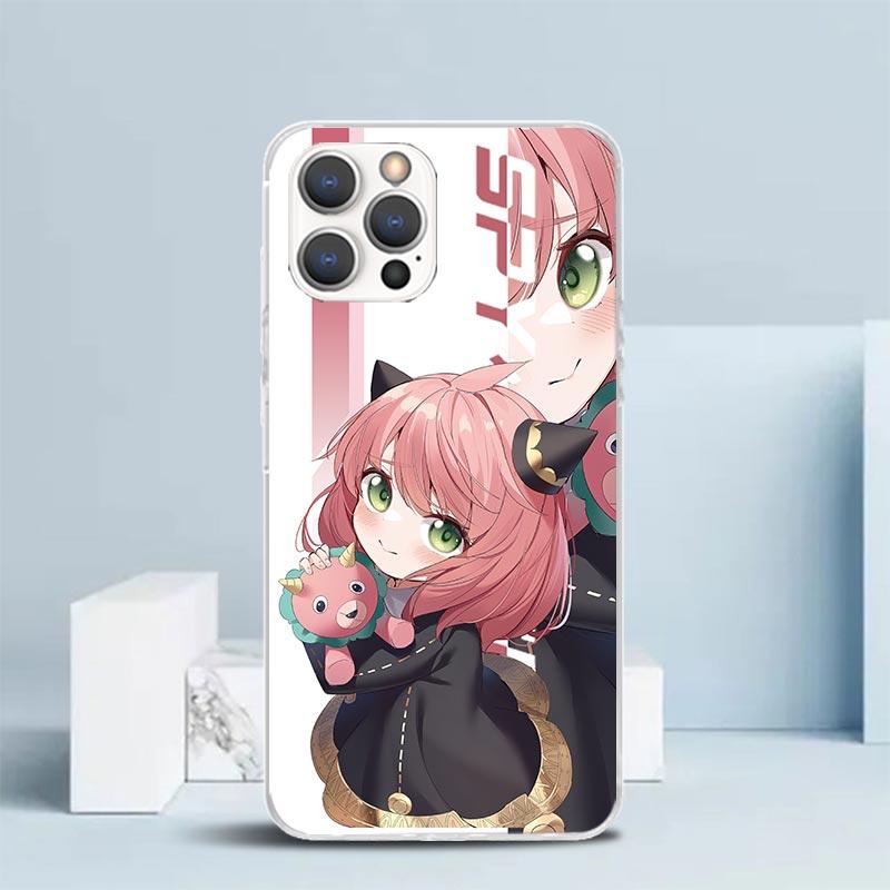 Чехол для телефона Аня из аниме Семья шпиона Для iPhone 16 17 Air 16E 15 14 Plus 13 Mini 12 11 Pro Max 7 8 + SE 2020 Мягкий ТПУ Задняя крышка 16