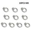 10Pcs M6/M8/M10 Metric Ring Shape Lifting Eye Nut 304 Stainless Steel Lifting Eye Threaded Nut Fastener