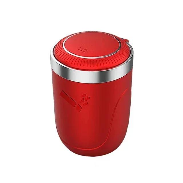 Car Ashtray Multi-function with Cover Light Anti-fly Ash Does Not Drop Ash High-grade Car Personalized Auto Supplies Auto Parts