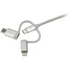 USB-кабель с несколькими разъемами - StarTech.Com - LTCUB1MGR - 1 м - Lightning, USB-C, Micro USB