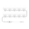 Mirror Front Lights Dresser Refill Makeup Mirror Bulb Tri-color Dimming USB Touch Switch Long Press