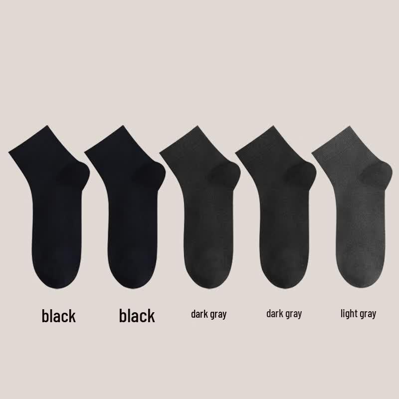 LangSha Thin Breathable Anti-Odor Mid-Calf Cotton Socks