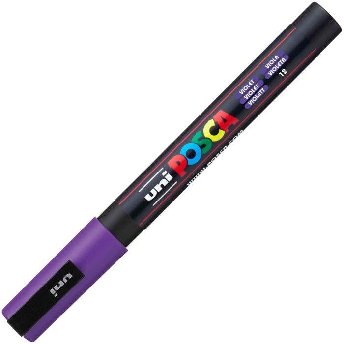 Marqueur peinture - POSCA - Pointe Conique Fine - Couleur Violet - Largeur de Trait 0,9-1,3 mm