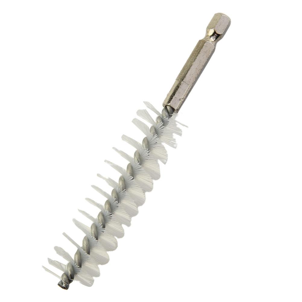 8-19мм Сверлильная щетка Шестигранный хвостовик Шестигранный хвостовик Нейлоновая проволока Инструмент для мытья и полировки