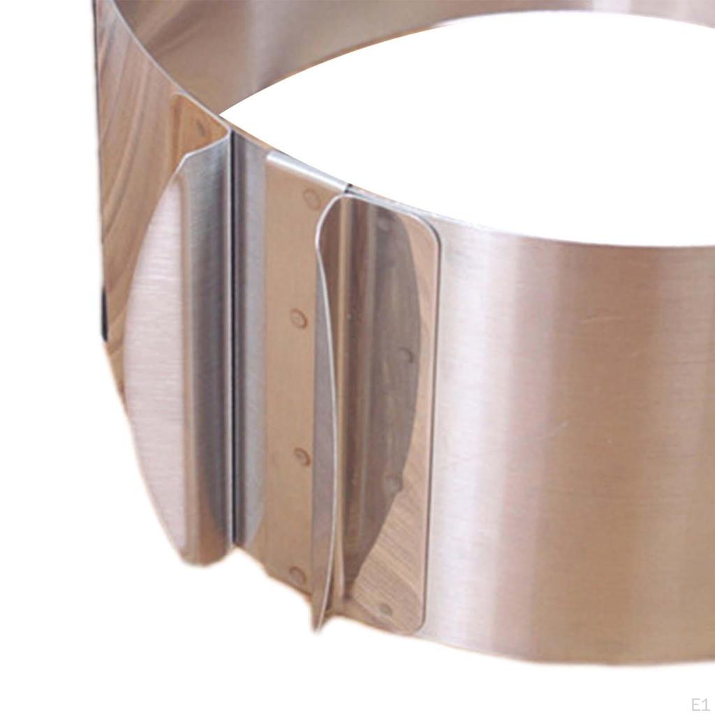 Кольцо для мусса для торта, металлическая выпечка, регулируемый чайник из нержавеющей стали, украшение для