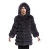 S-XL nine-section hooded jacket imitation fox hair new long European beautiful women casual long-sleeved fur jacket