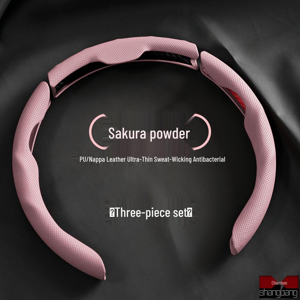 Дышащая оплетка на руль из кожи наппа, впитывающая пот, всесезонная, универсальная