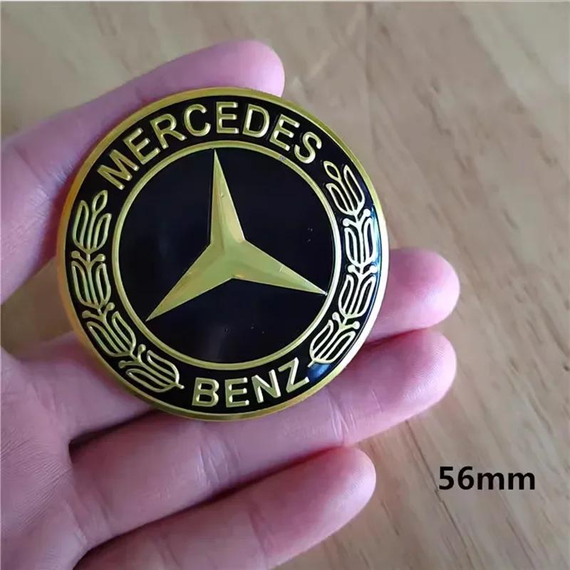 4 шт. 56 мм Наклейка на центральный колпачок колеса автомобиля Аксессуары Mercedes Benz AMG W204 GLC CLA Brabus Smart Maybach W205 W203 W206