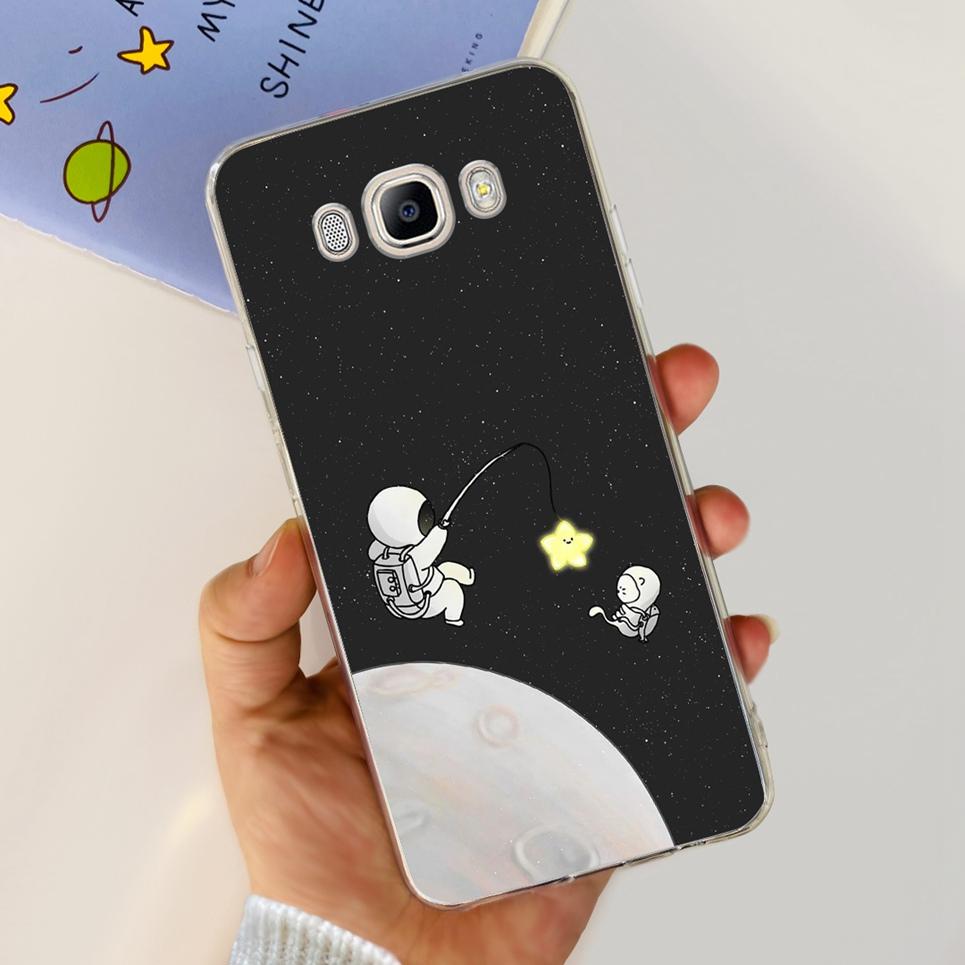 For Funda Samsung Galaxy J5 2016 Phone Case Cute Cat Dinosaur Soft Silicone Cases For Samsung J5 2016 J510 Back Cover Bumper
