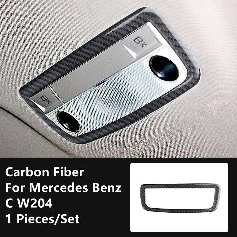 Углеродное волокно, модификация салона автомобиля, накладка, полоски, декоративные наклейки для Mercedes Benz C W204, внутренняя отделка автомобиля