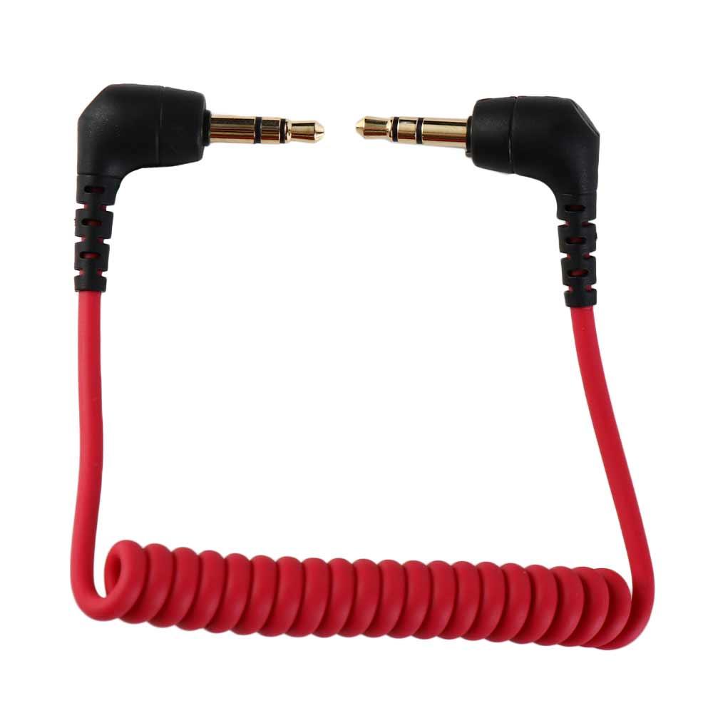 Кабель-адаптер Микрофон-камера Спиральный микрофонный кабель TRS-TRS Кабель пружинный 3,5 мм