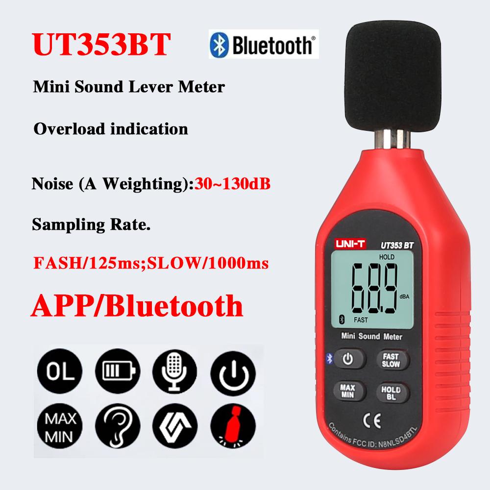 UNI-T UT363/BT Анемометр UT383/BT Люксметр Измеритель освещенности UT353/BT Шумомер UT333/BT Измеритель температуры и влажности