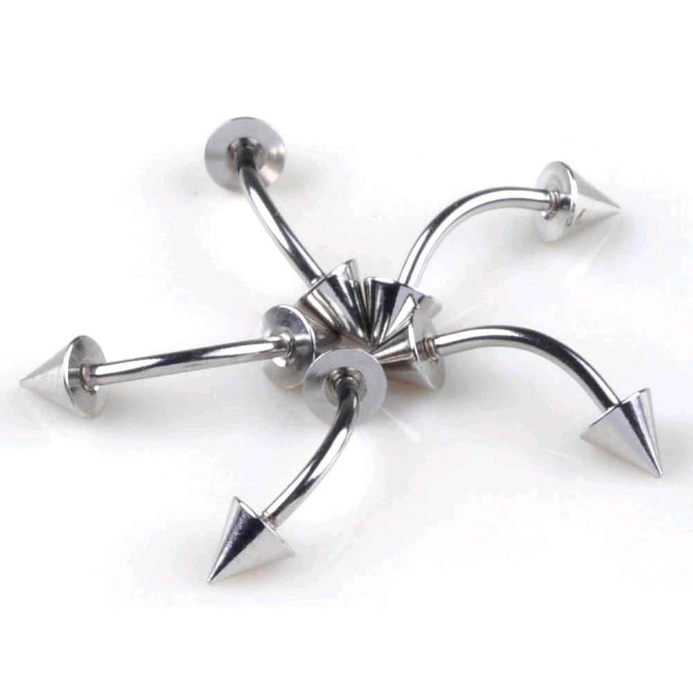 Пирсинг для тела-язык, брови, губы, живот. 5 шт