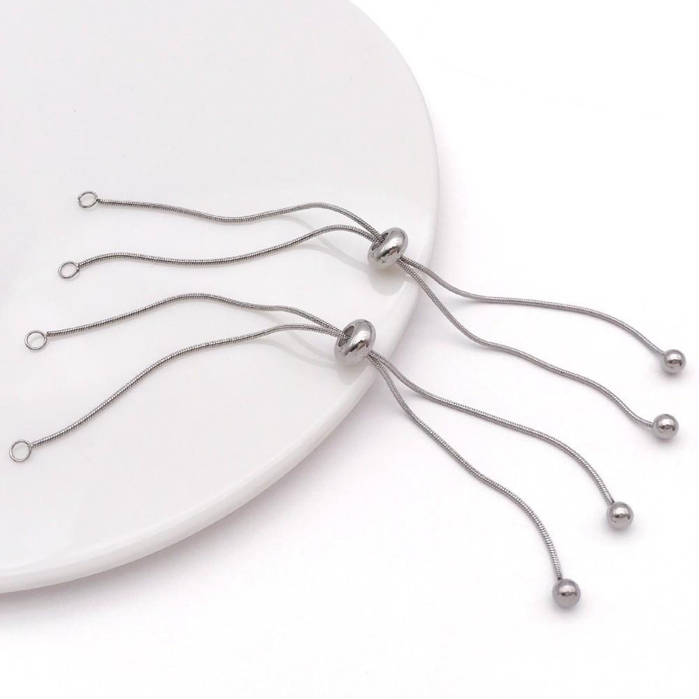 5Pcs Gold Necklace Extender Silver Hand Bracelet Extensions  Necklace Adjustment Accessories