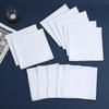 6/12Pcs Men'S Pure White Handkerchiefs Women'S Plain Handkerchiefs Pure Cotton Handkerchiefs Flap Pocket Pants Scarf