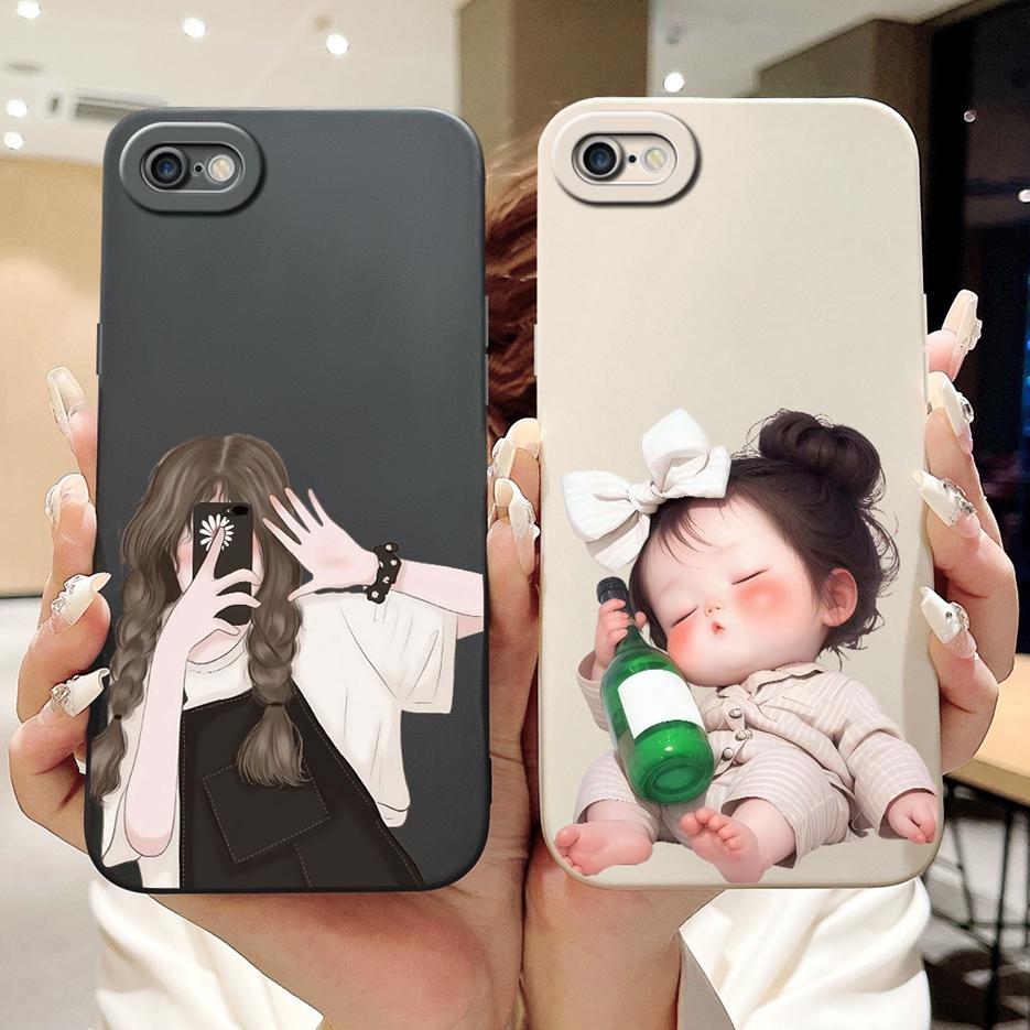 For Apple iPhone 6 6S Plus Case Fashion Candy Painted Cover Shockproof Phone Case For iPhone 6S Plus iPhone6 S Soft Fundas Coque