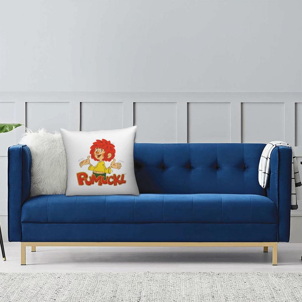 Pumuckl Square Pillowcase Pillow Cover Cushion Throw Pillow for Home Sofa Living Room