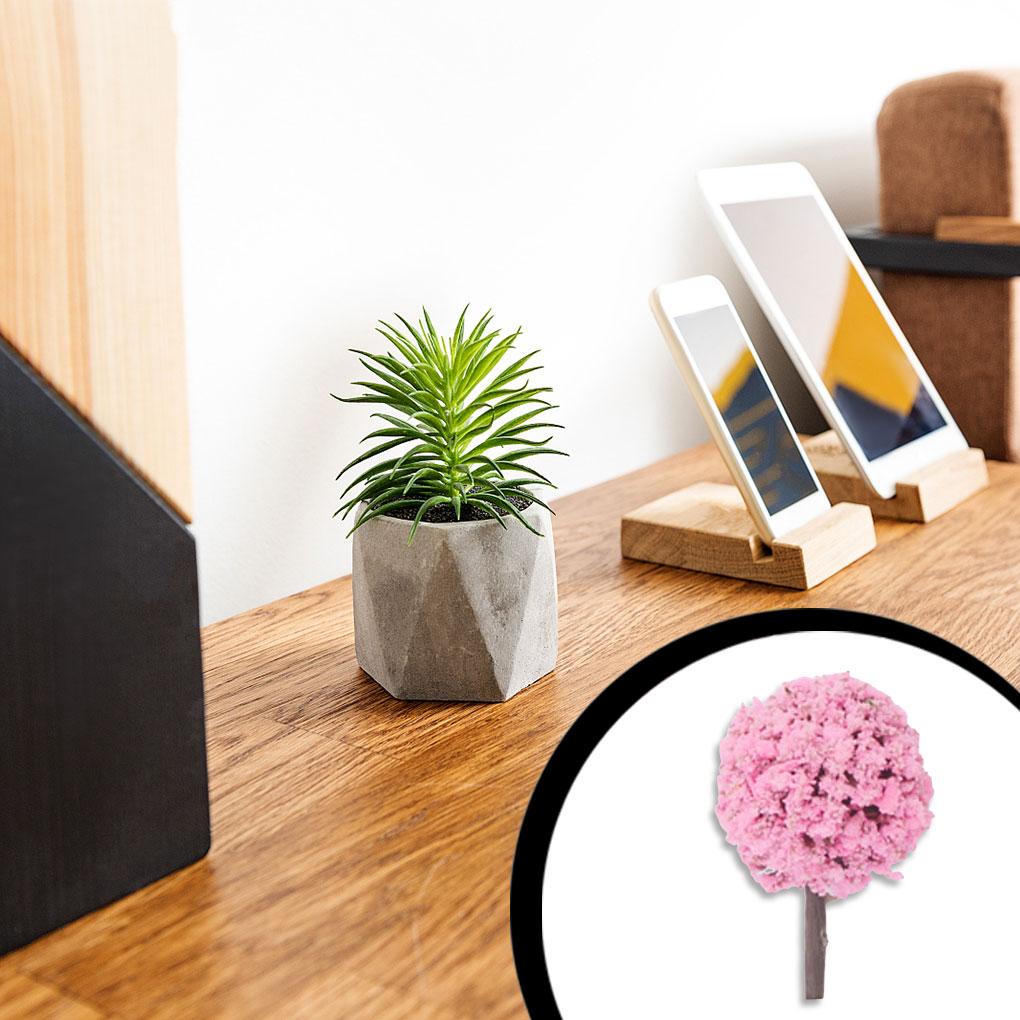 Модель Цветок Многоцелевой Мастерство Сладкий Подарок Пластик Губка Домашний Декор Строительный Макет Растительный Кластер Искусственное Дерево