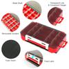 Double Sided Bait Box Lures Organizer Fishing Tackle Container