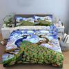 Peacock with intricate feathers. Bedding sets Duvet cover sets Duvet covers Pillowcases(1 * Duvet Cover 2 * Pillowcases, without duvet insert)