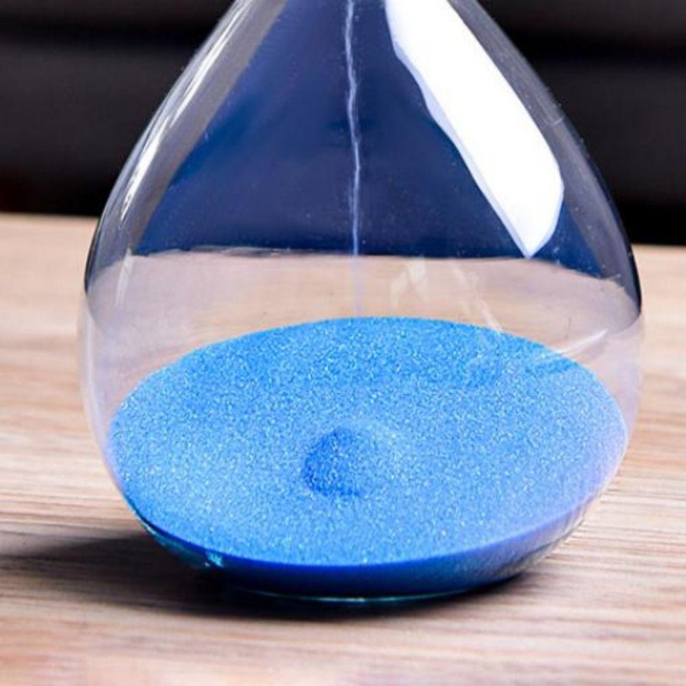15/30 Minutes Glass Time Hourglass Timer Transparent Crafts Decoration Nordic Glass Droplet Gift