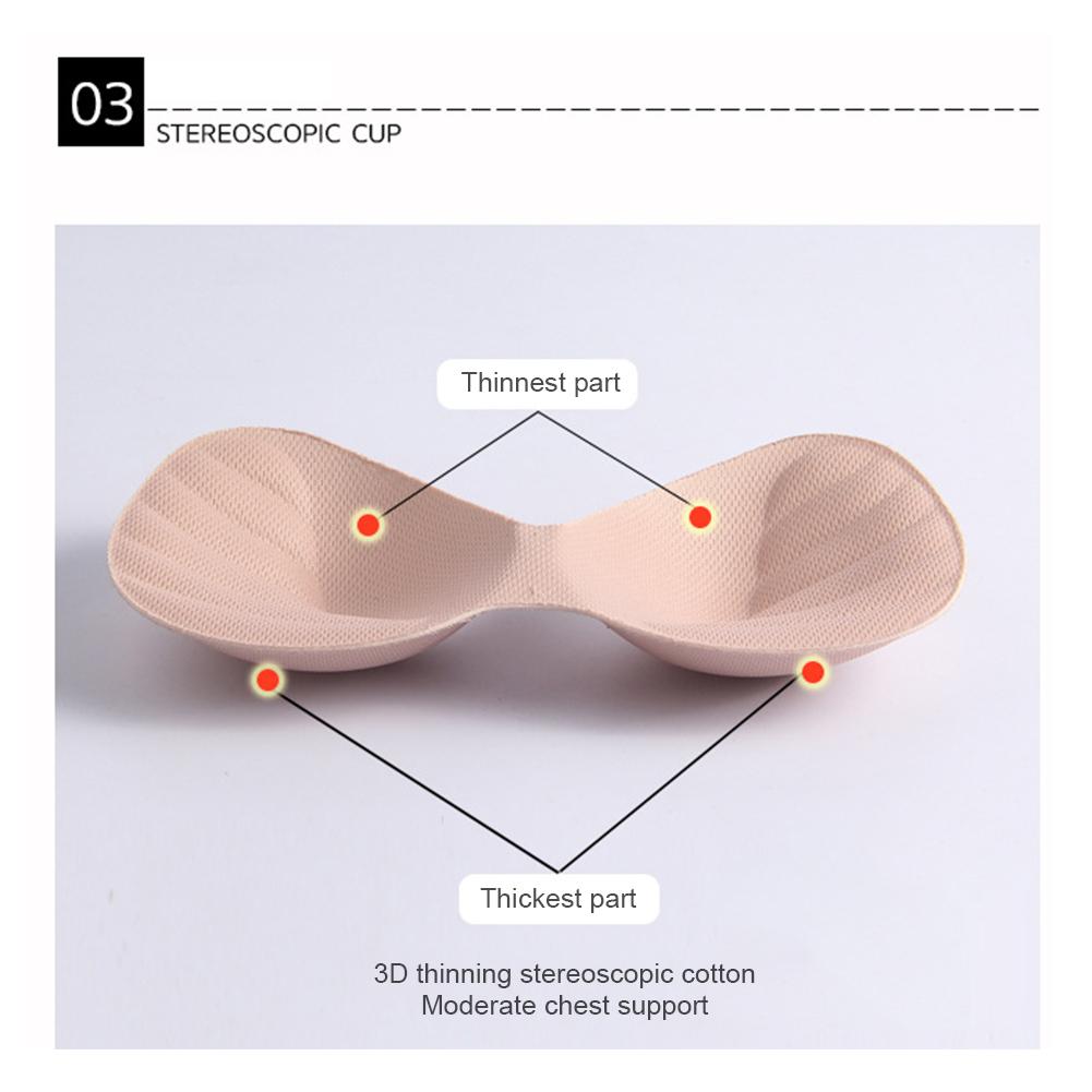 Underwear Chest Pad Multicolor Sponge Bra Pad Bra One Piece Coaster Macaron Color Chest Pads Underwear Accessories