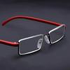 1pc Anti-Blue Light Reading Glasses Small Lightweight Half Frame Rectangle Clear Readers Computer Eyeglasses For Men Women