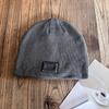 Solid Trendy Color High Top Wool Hat Letter Pattern Youth Streetwear Season Cold