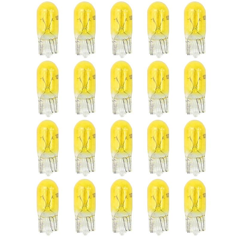 10/20 шт. Автомобильные T10 галогенные 3 Вт 194 158 клинья 12 В автомобильные лампы белые лампочки приборная лампа для чтения габаритные фонари аксессуары