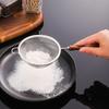 Деревянная ручка из нержавеющей стали, небольшой дуршлаг, мелкоячеистое сито для масла, многофункциональный фильтр, сито для муки, кухонные принадлежности для выпечки