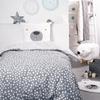 TODAY Bed Set - Duvet Cover 140x200 + 2 Pillowcases 63x63 - 1 Person - FUNNY2.6 - Gray