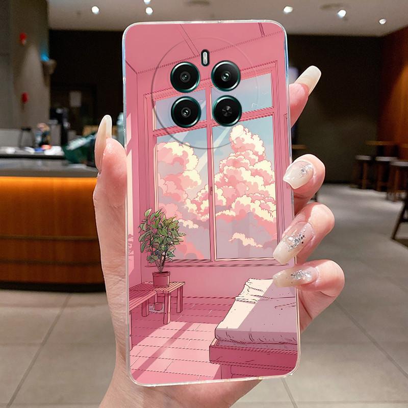 Прозрачный чехол из ТПУ для Realme 12+ 12 12x 5G Чехол Роскошный Дракон Милый Крутой Для Мальчиков Девочек Задняя Крышка Для Realme 12 Plus Чехол для Телефона