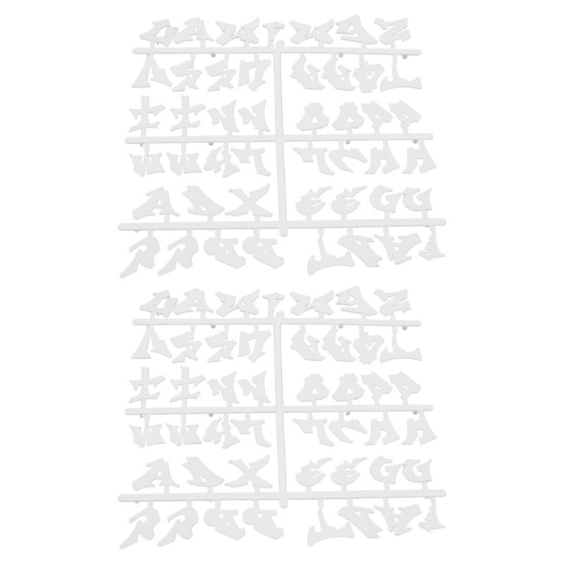 2 Sheets Halloween Letters for Felts Letter Board Message Board Letterboard Plastic Letters for Festival Decorations