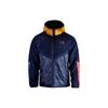Plain Logo Patch Hooded Zipper Long-Sleeved Jacket Men Jacket Blue DJ5820-492