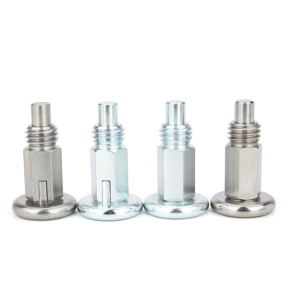 Carbon Steel With Zinc-plated Threaded Indexing Locating Pins Stailless Steel Self-locking/Return Type Index Screw/Bolt