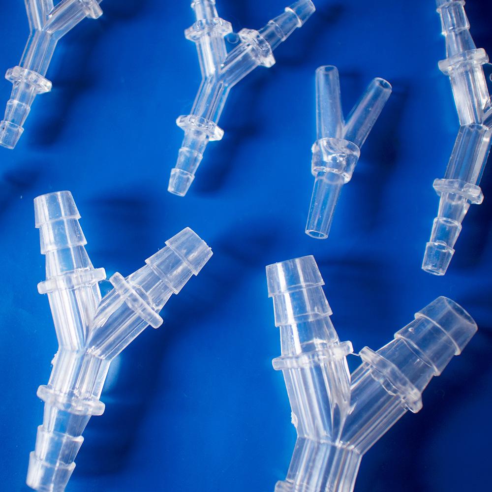 Прозрачный Y-образный пластиковый тройник-адаптер для универсальных водопроводных труб